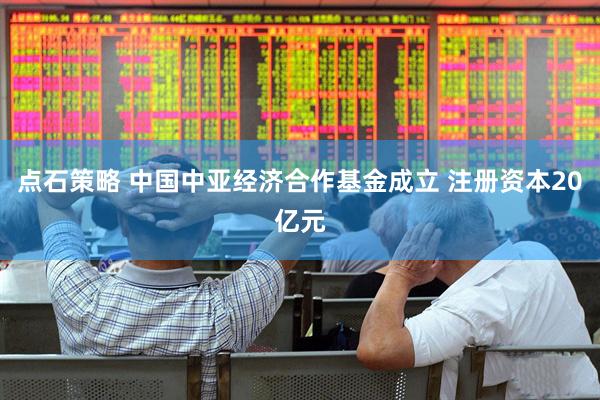 点石策略 中国中亚经济合作基金成立 注册资本20亿元